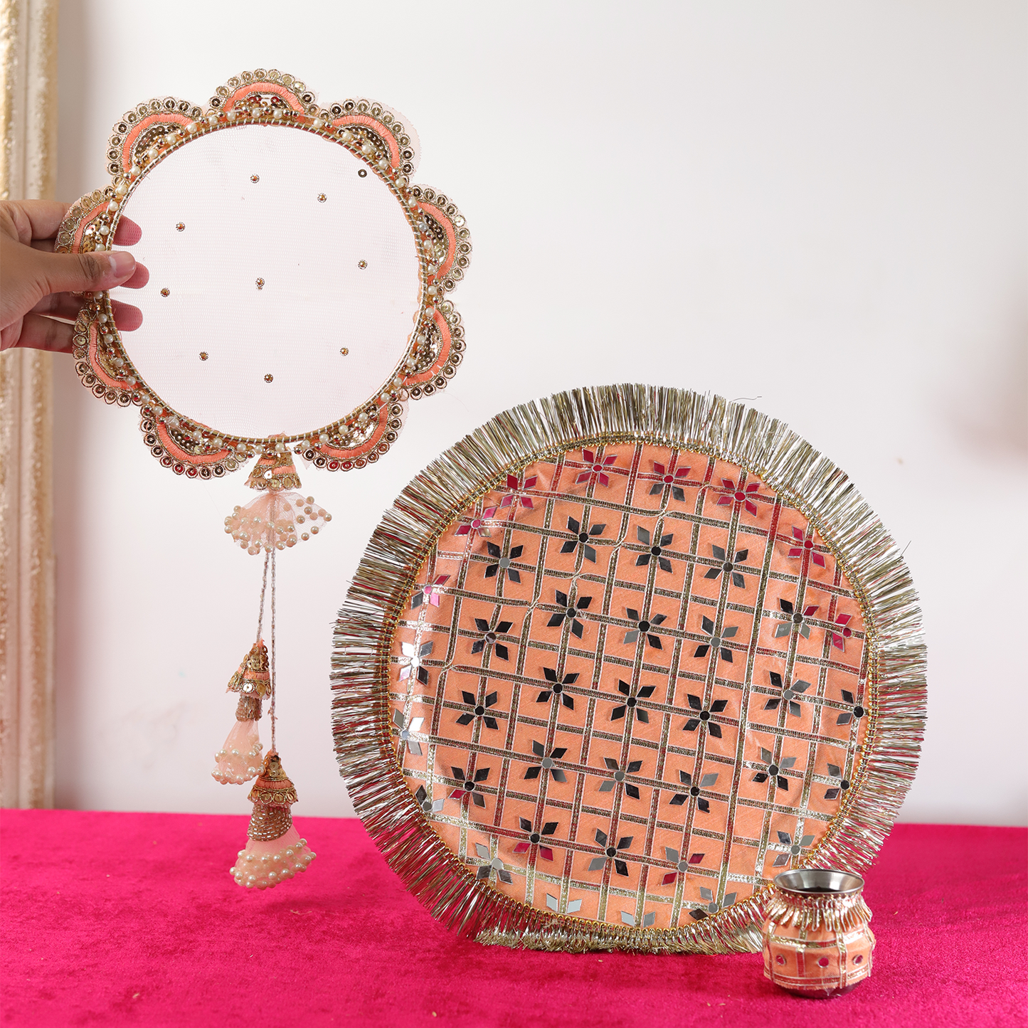 MOSKAI Thali Set | Traditional Pooja Thali | Decorative Aarti Plate