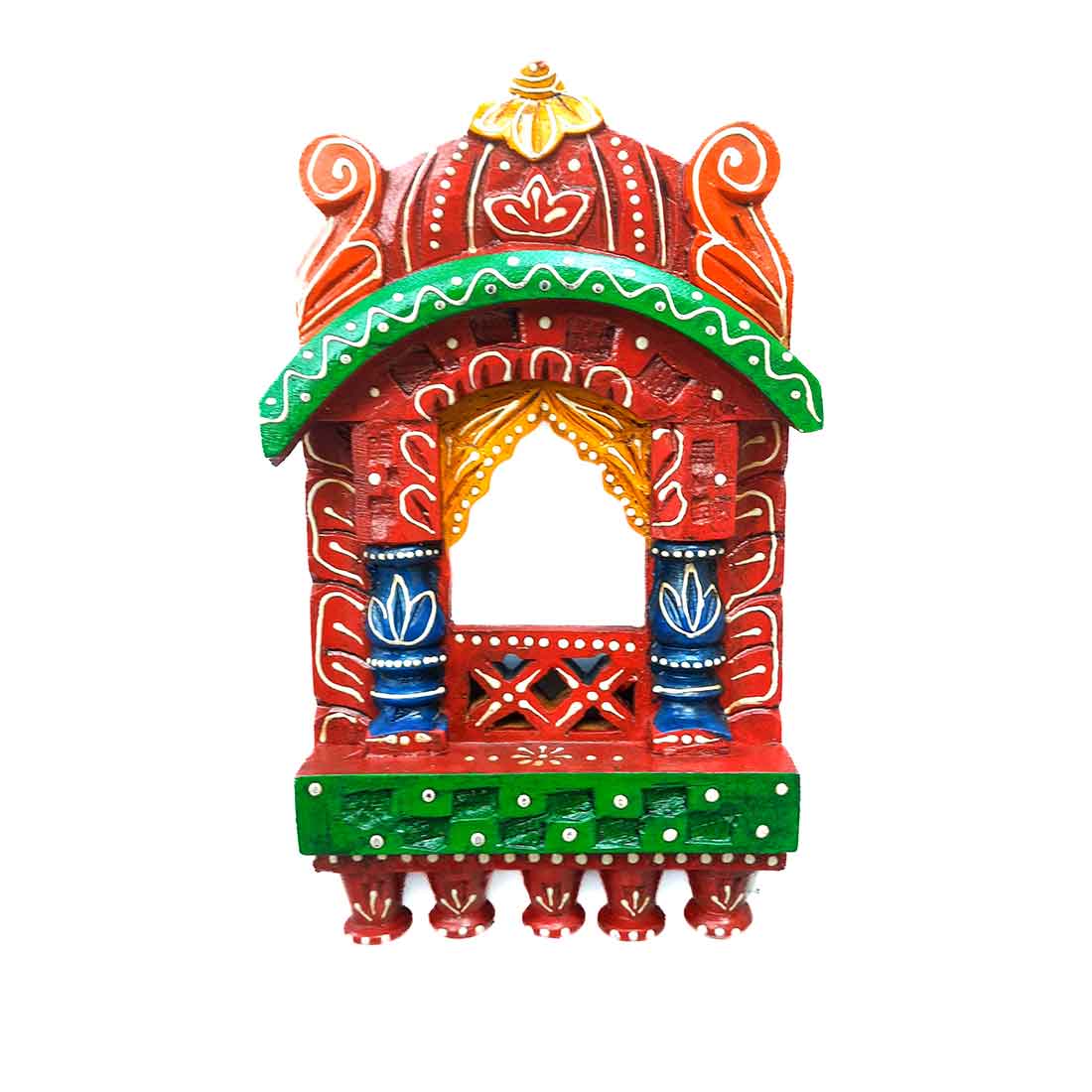 Mosaki Jharokha Wall Hanging | Traditional Wooden Window