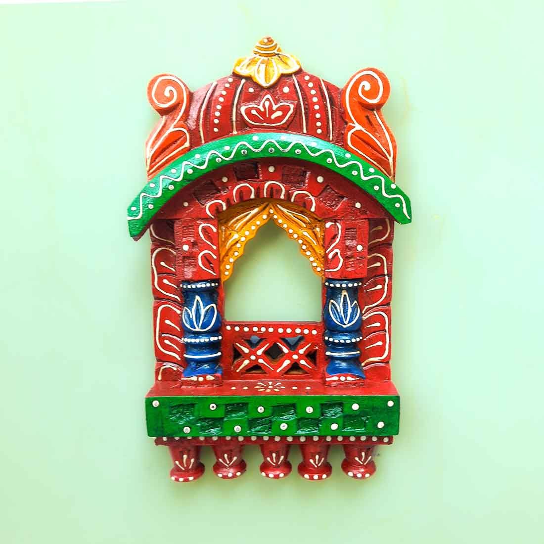 Mosaki Jharokha Wall Hanging | Traditional Wooden Window