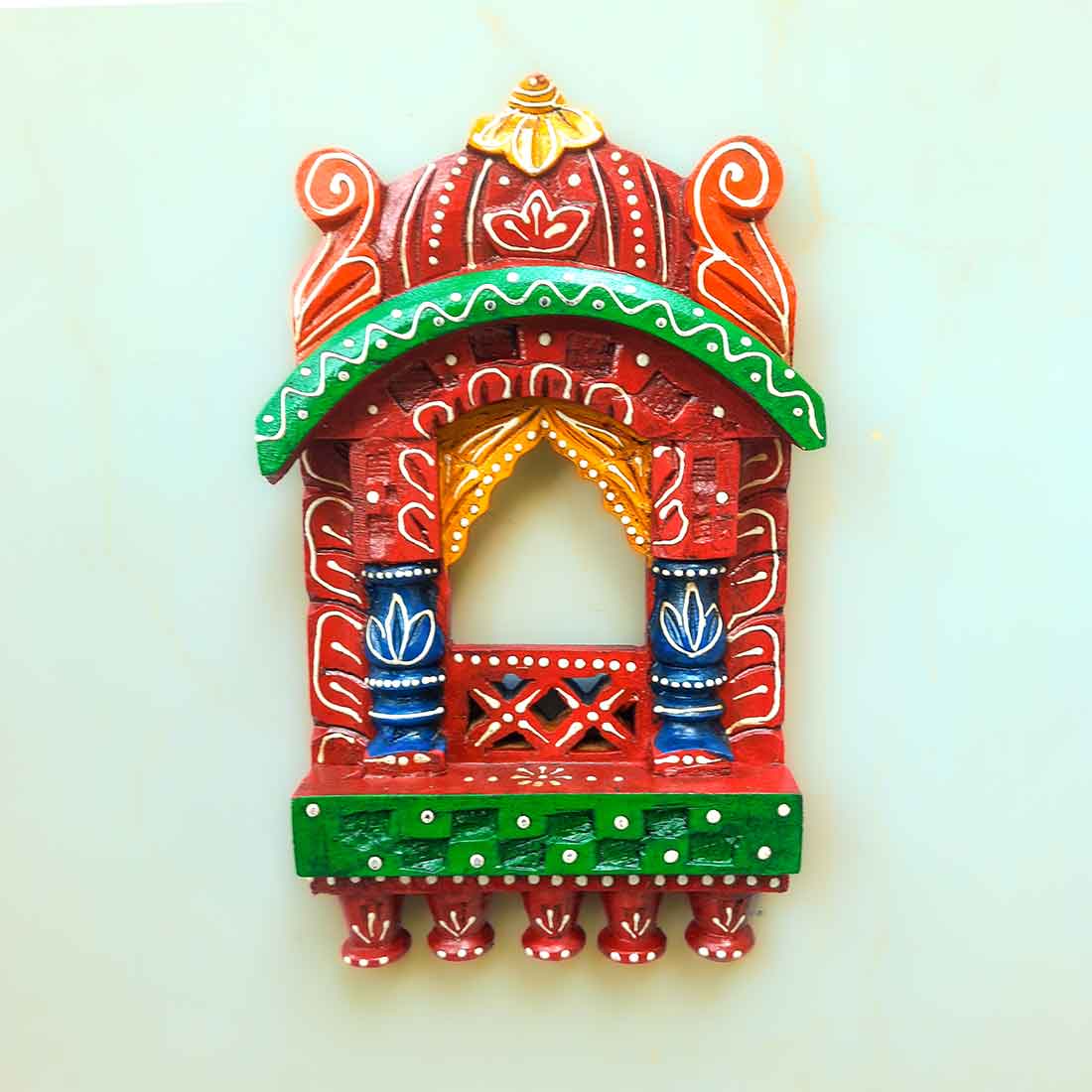 Mosaki Jharokha Wall Hanging | Traditional Wooden Window
