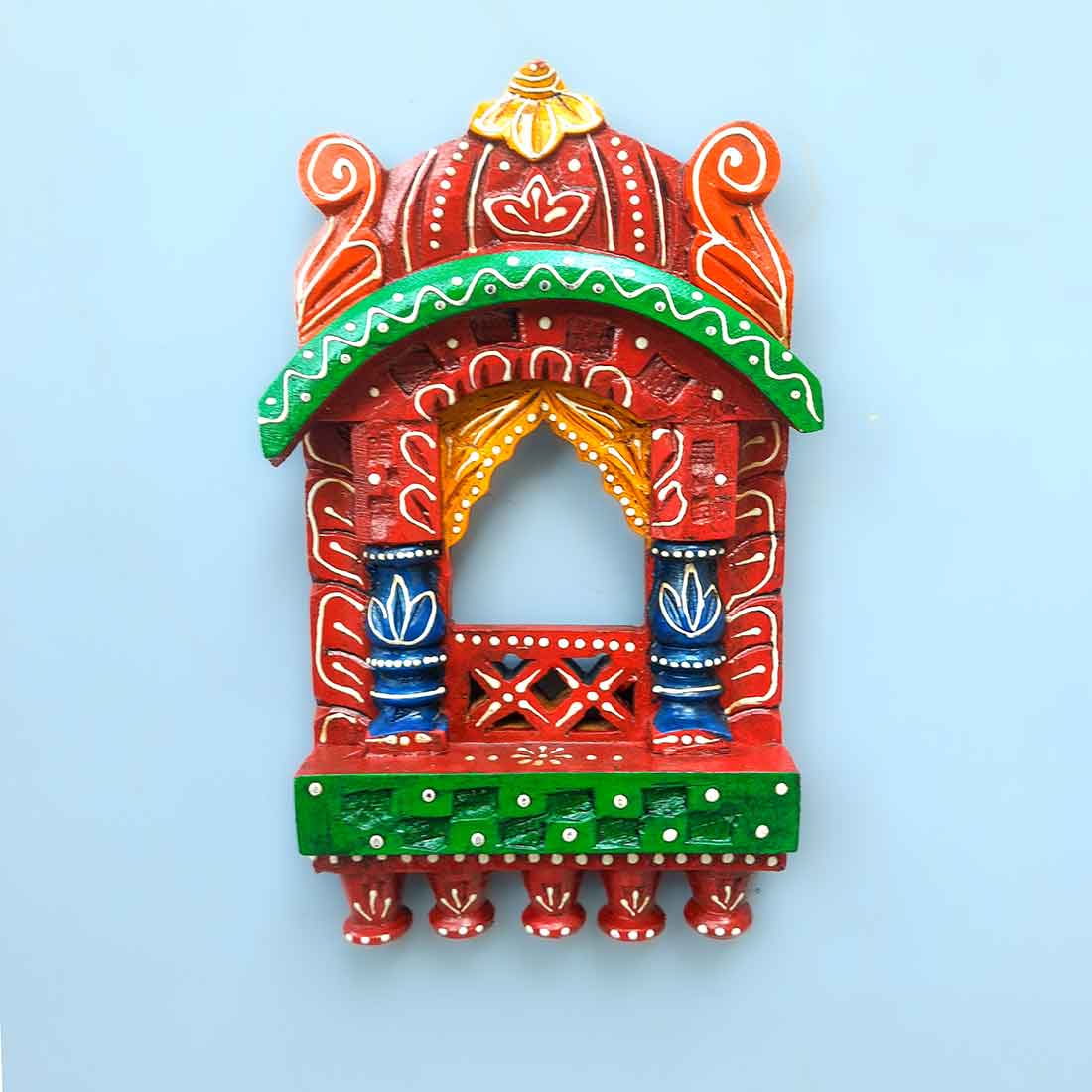 Mosaki Jharokha Wall Hanging | Traditional Wooden Window