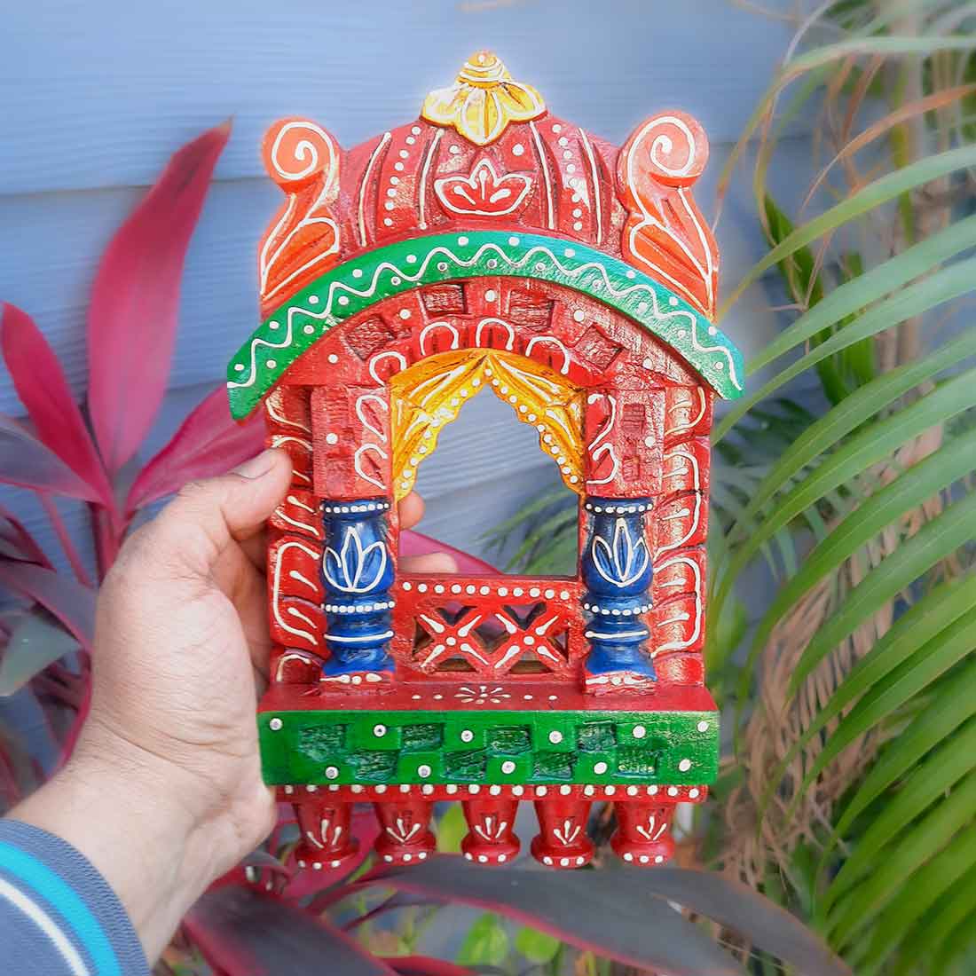 Mosaki Jharokha Wall Hanging | Traditional Wooden Window