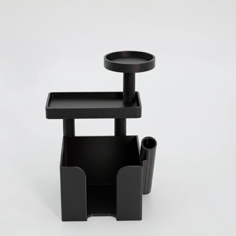 3D Printed Cutlery Holder with Water Drainage | Kitchen Organizer | Eco-Friendly 3-PLA Material