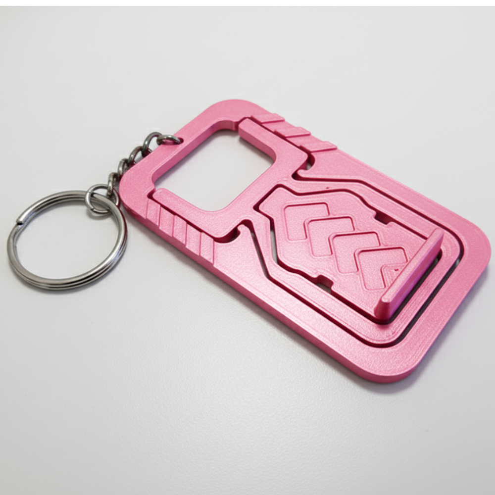 3D Printed Mobile Stand & Keychain Combo | Eco-Friendly 3-PLA Material