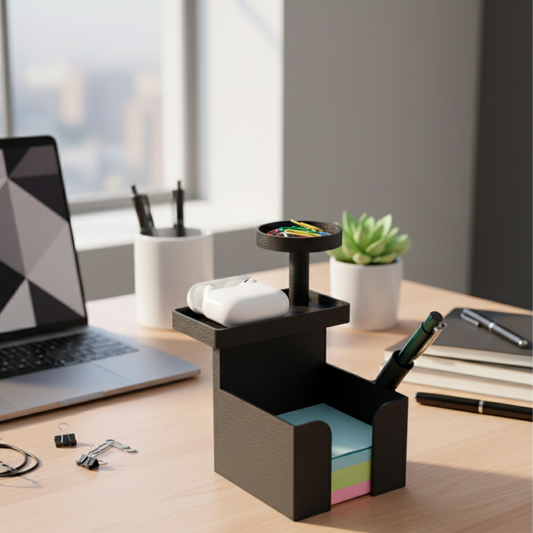 3D Multi-Functional Desk Organizer | Eco-Friendly Office Gift