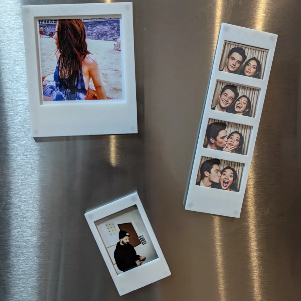 Moskai Personalised 3D Polaroid Magnet Set with Photos | Anniversary & Birthday Gift for Him or Her