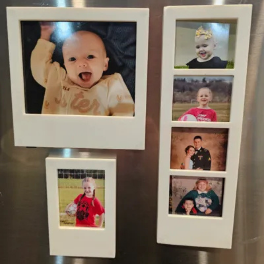 Moskai Personalised 3D Polaroid Magnet Set with Photos | Anniversary & Birthday Gift for Him or Her