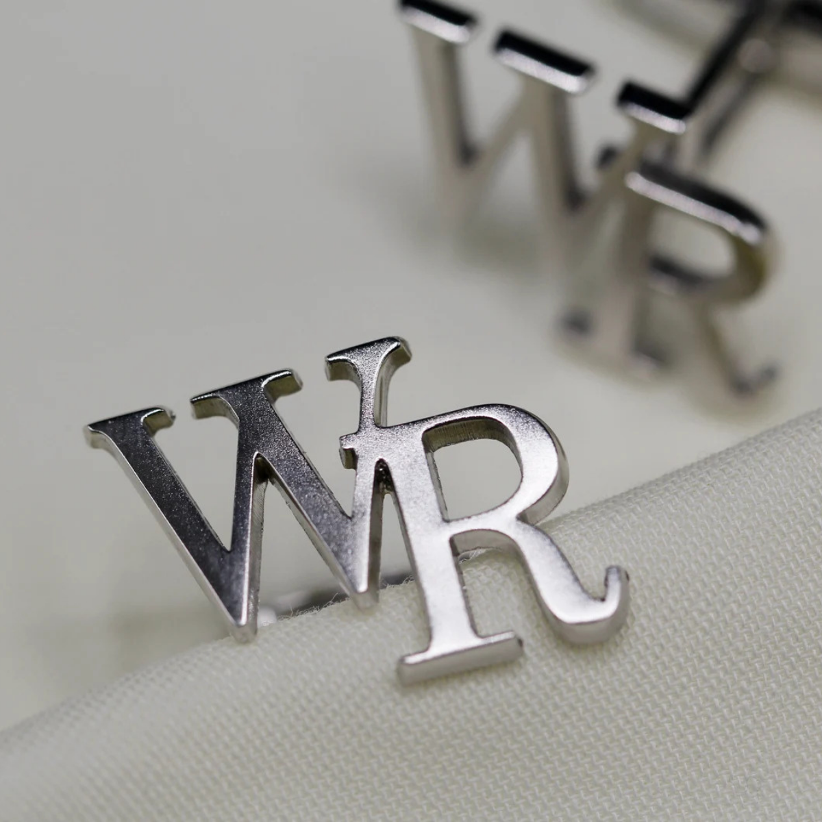 925 Silver Personalized Monogram Premium Cufflinks for Men