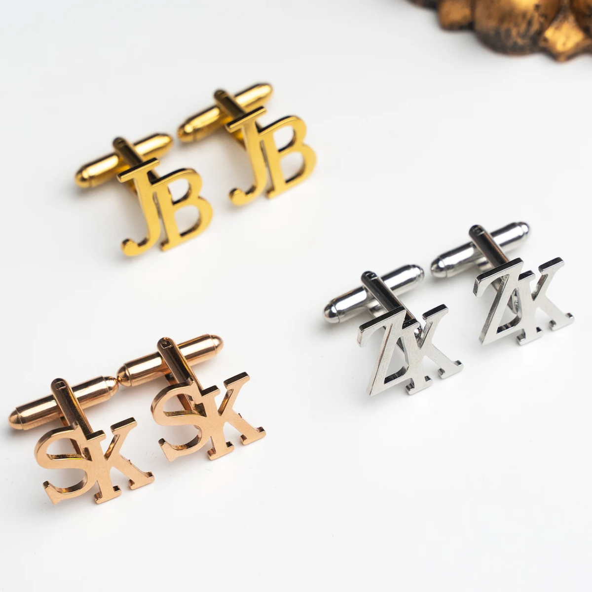 Personalized Monogram Premium Cufflinks for Men