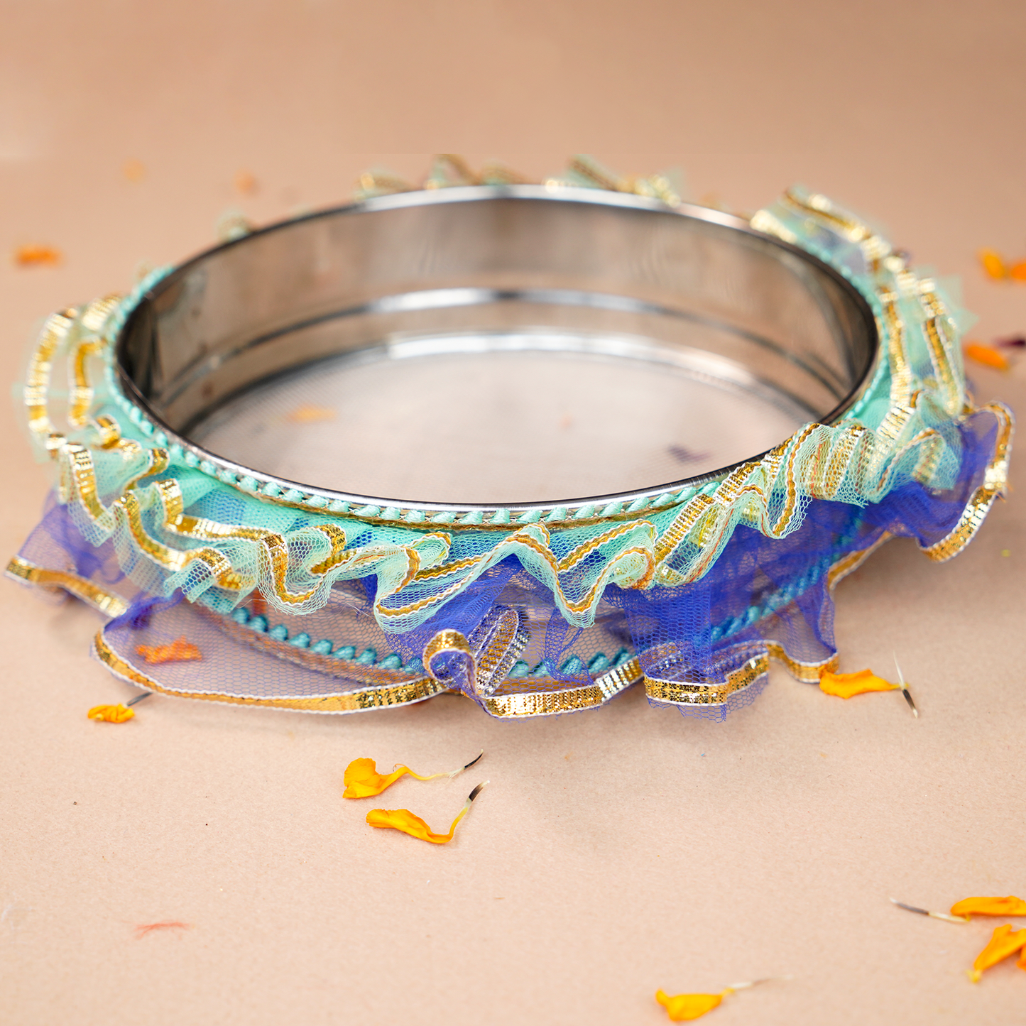 Designer Personalized Photo On Karwa Chauth Thali Set