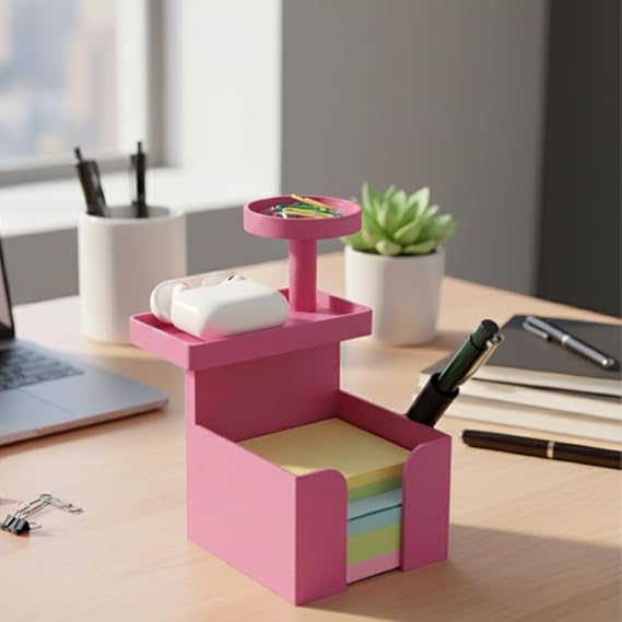 Moskai Multi-Functional 3D Printed Desk Organizer for Office