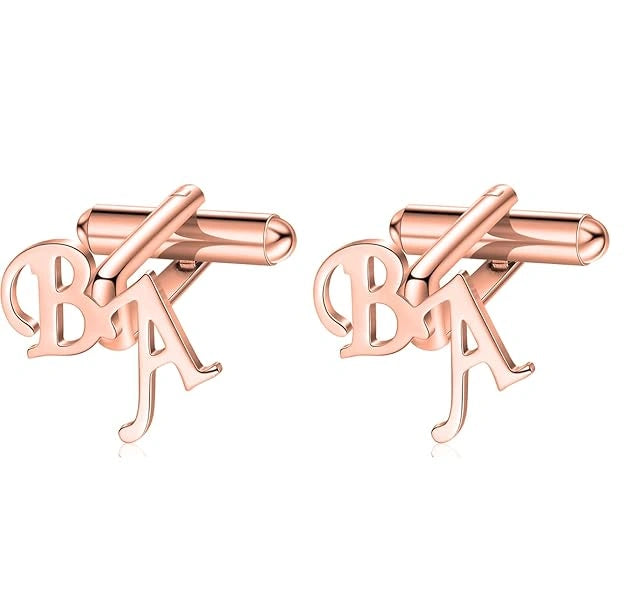 Personalized Initial Letter Cufflinks for Men: The Perfect Groom’s Gift