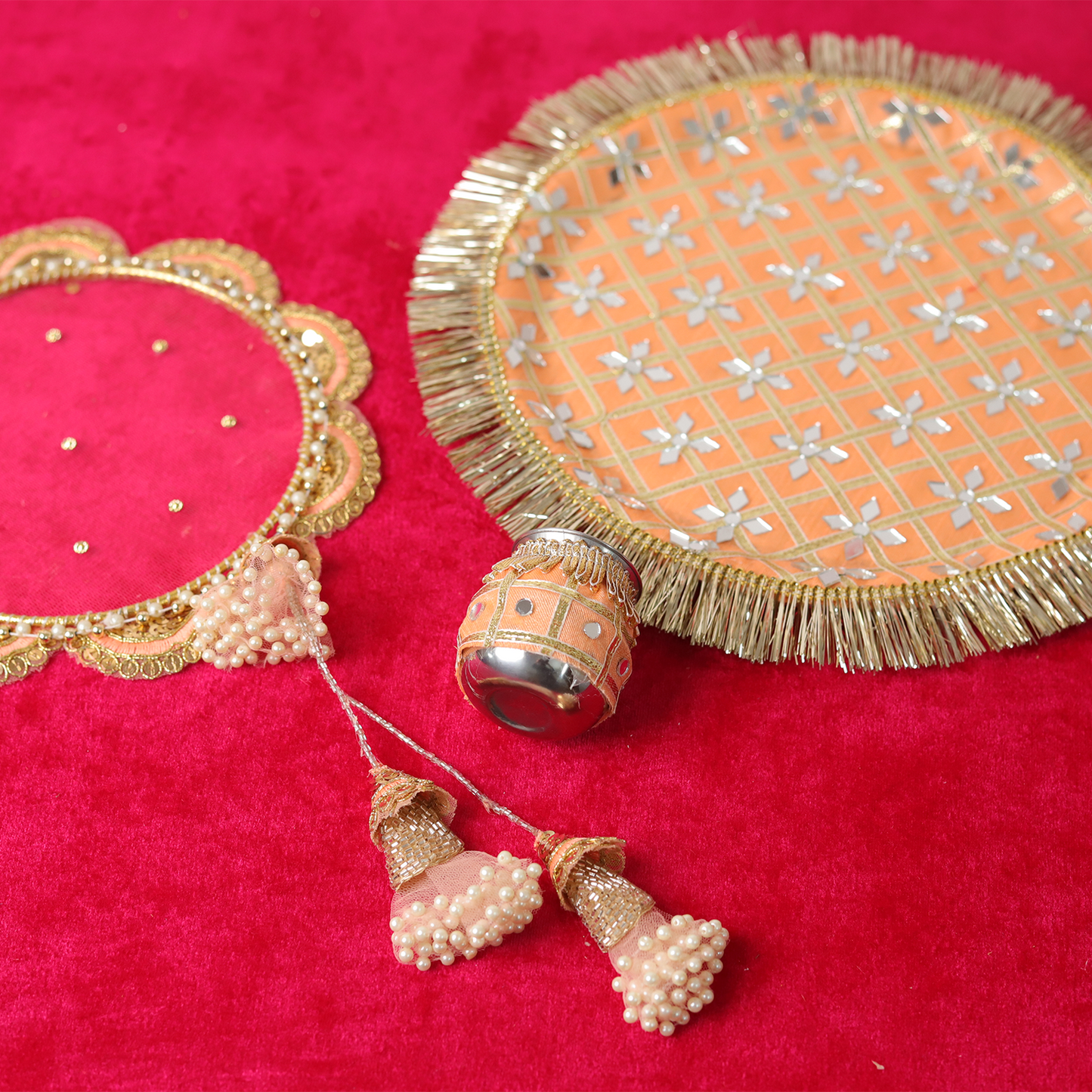 MOSKAI Thali Set | Traditional Pooja Thali | Decorative Aarti Plate