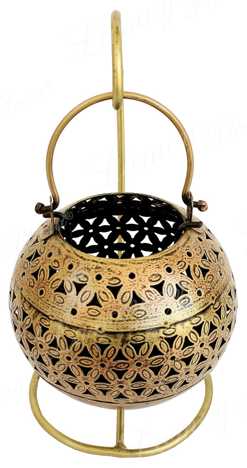 Moskai Iron Tealight Candle Holder – Hanging Degchi/Dhuni