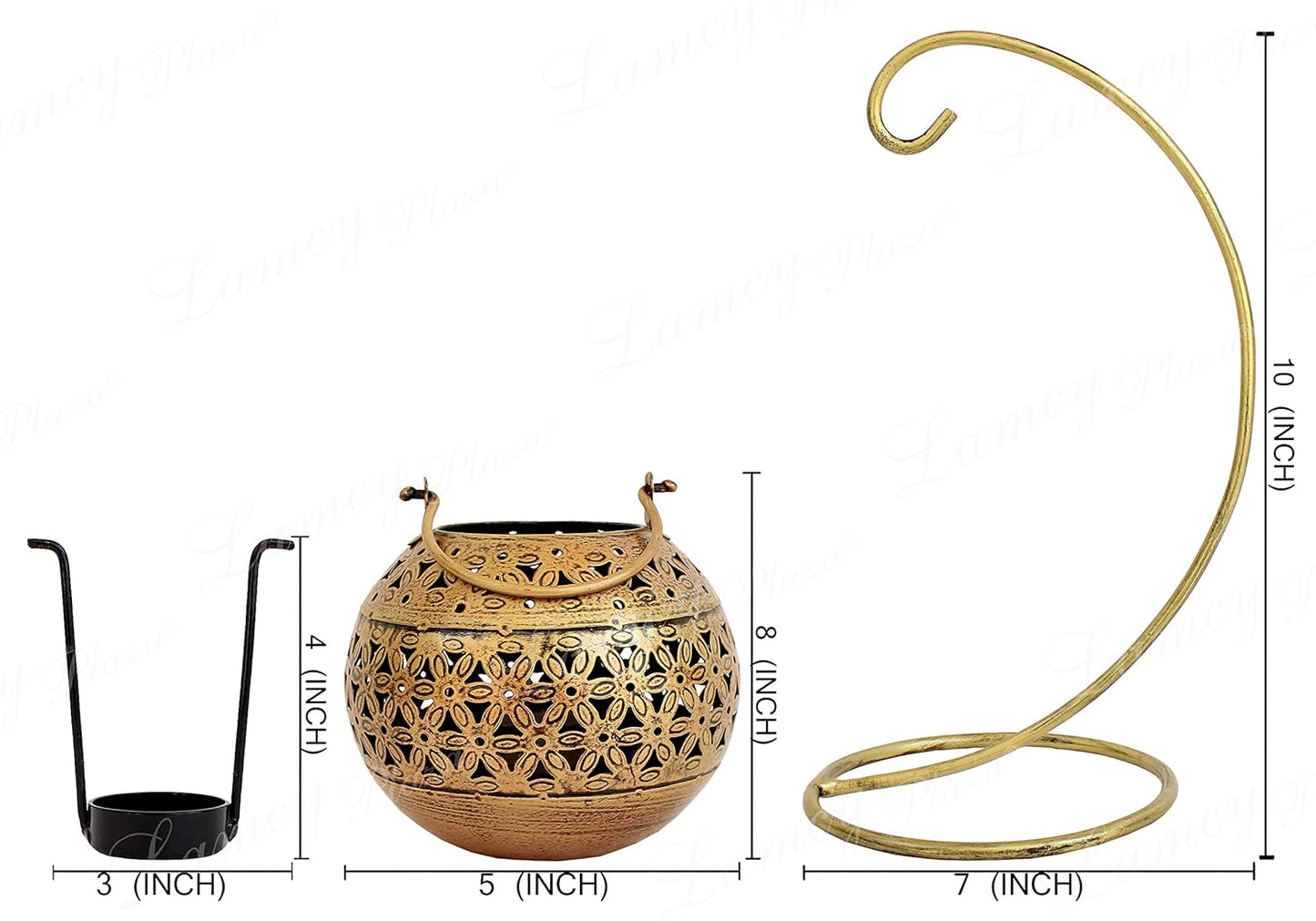 Moskai Iron Tealight Candle Holder – Hanging Degchi/Dhuni