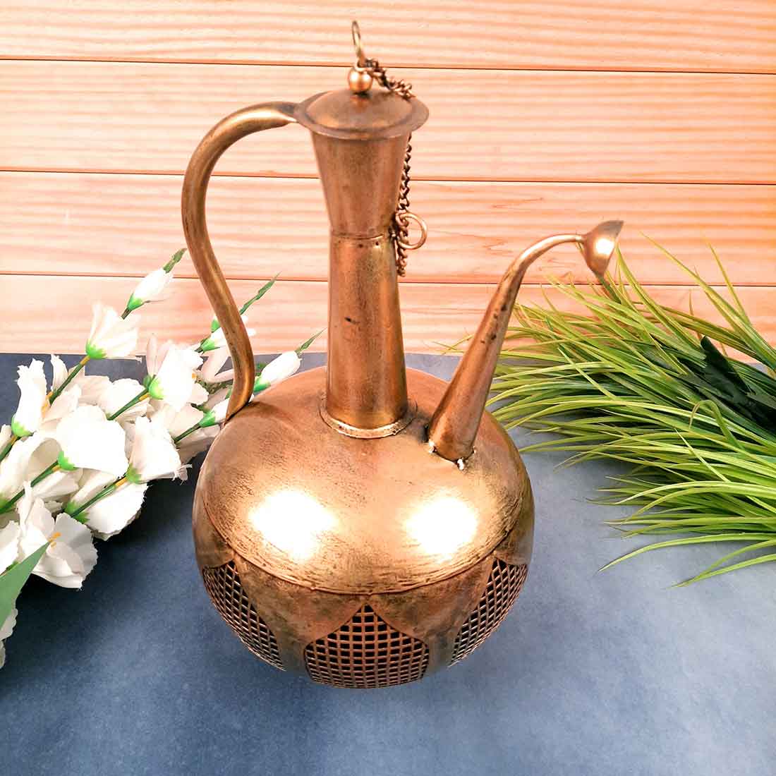 Mosaki Surahi Design Tea Light Candle Holder Stand