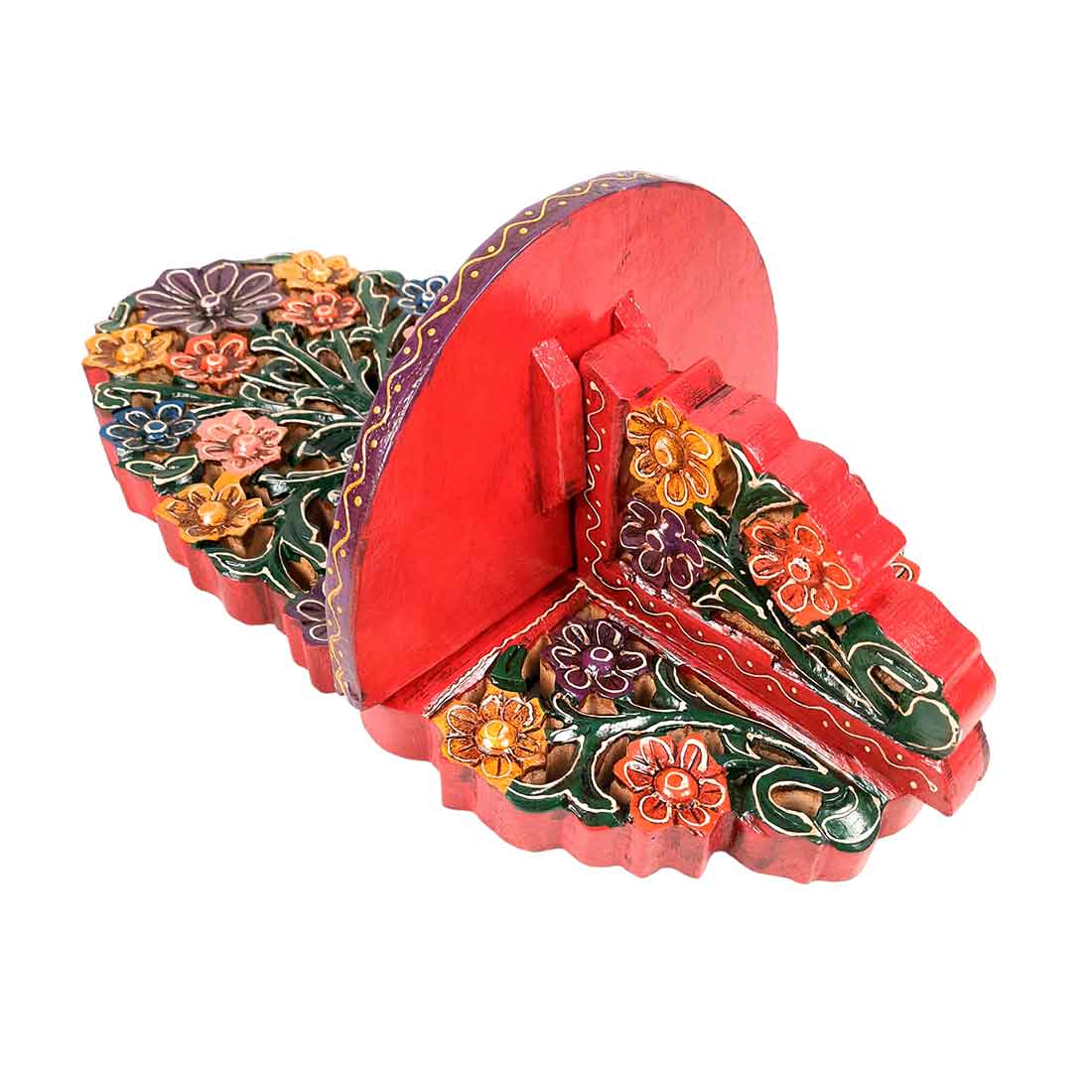 Mosaki Wooden Shelf Stands for Showpieces