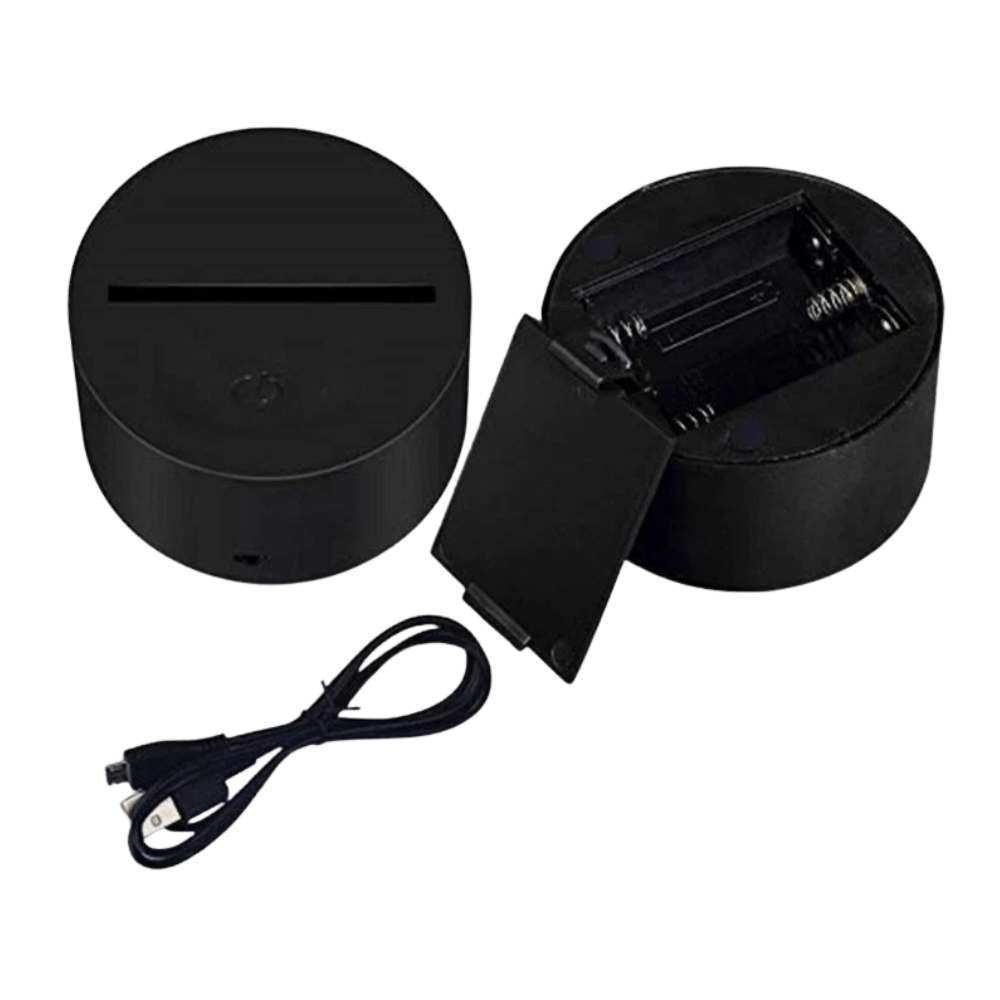 Moskai Personalised Rhino LED Lamp with Name – Custom 3D Night Light for Kids Room