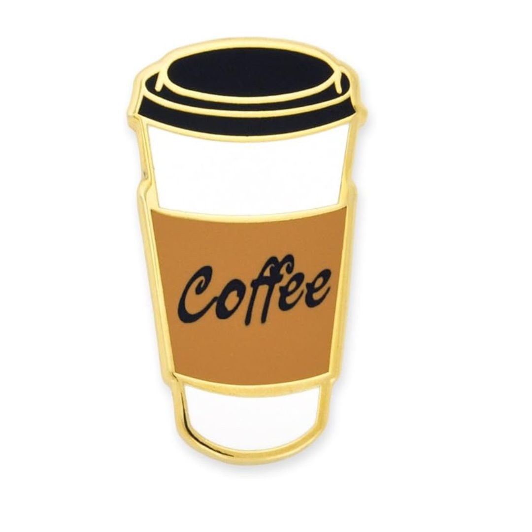 Moskai Cute Coffee Theme Enamel Pin for Girlfriend | Coffee Lover Gift