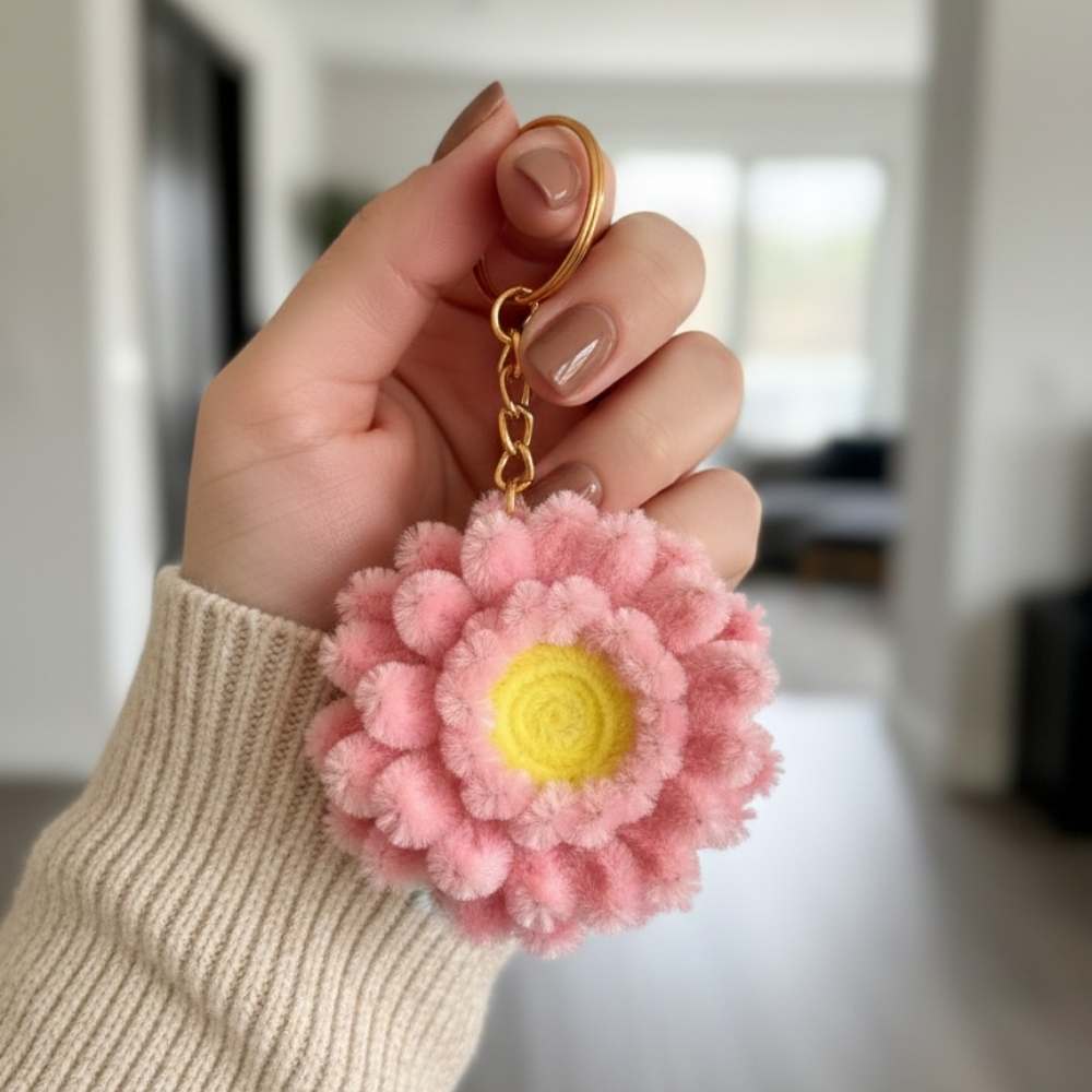 Cute Multi-Color Fur Keychain