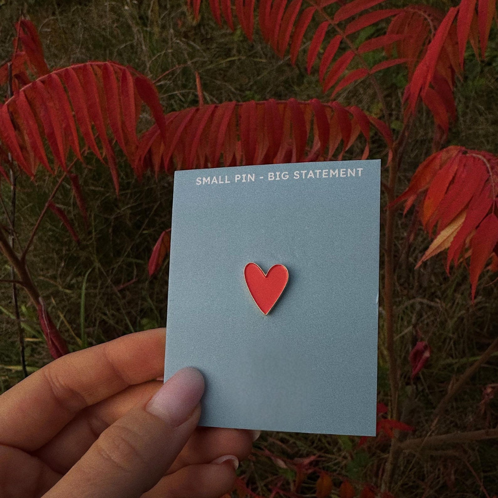 Cute Little Heart Enamel Pin for Girlfriend | Valentine Gift | Moskai Love Collection