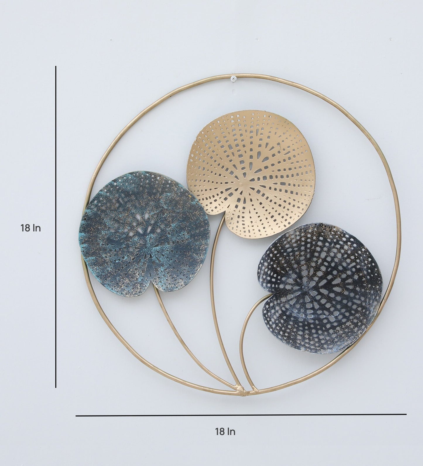 Moskai Round Abstract Wall Décor | Modern Metal Wall Art