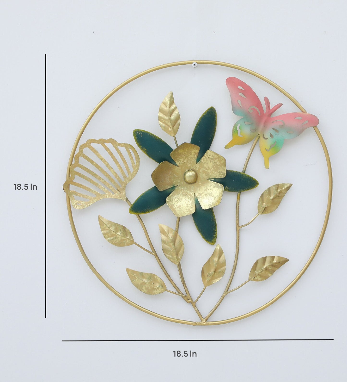 Moskai Artistic Metal Floral Wall Hanging for Home