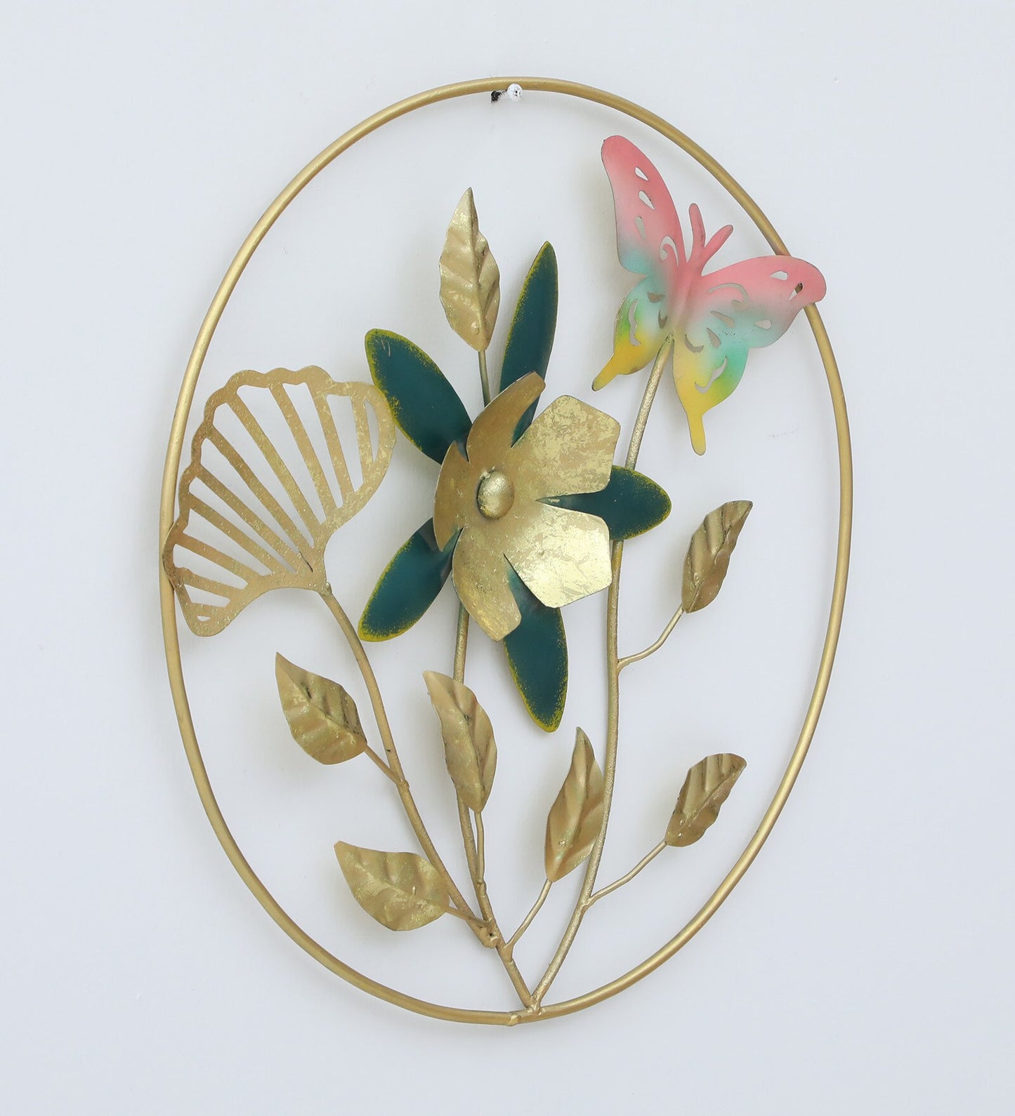 Moskai Artistic Metal Floral Wall Hanging for Home