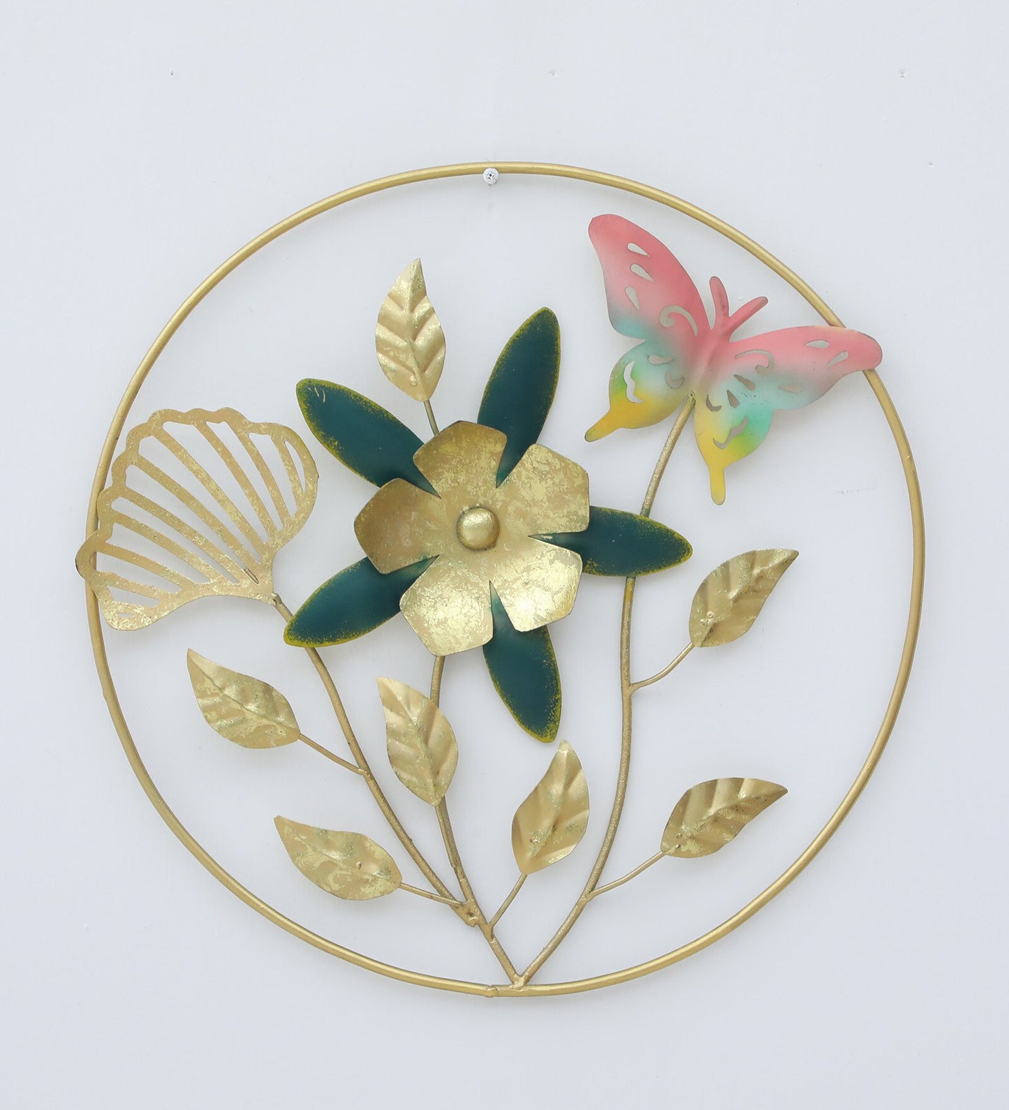 Moskai Artistic Metal Floral Wall Hanging for Home