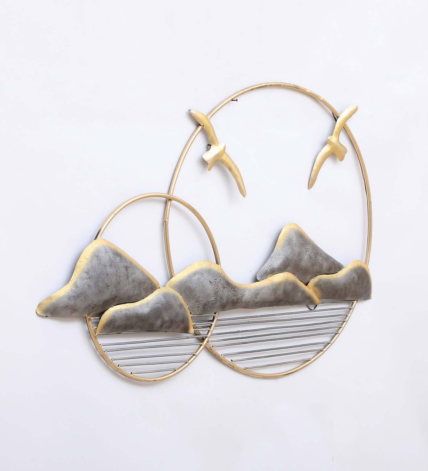Mosaki Bird Circle Wall Art | Handcrafted Metal Wall Decor