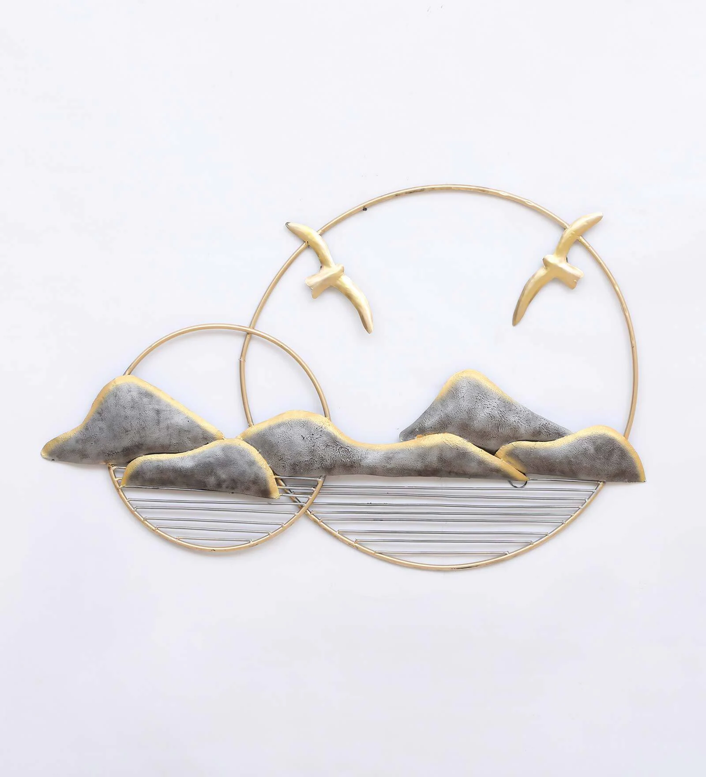 Mosaki Bird Circle Wall Art | Handcrafted Metal Wall Decor