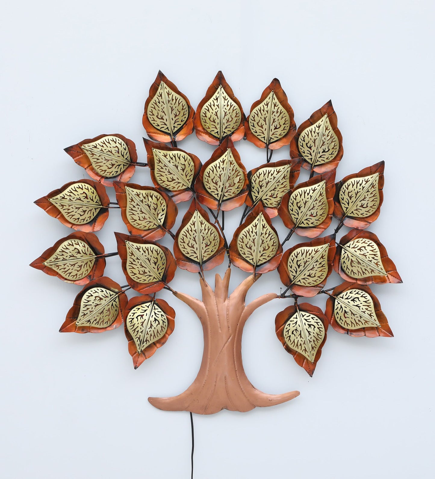Mosaki LED Tree Metal Wall Art | Illuminated Wall Hanging for Home Decor