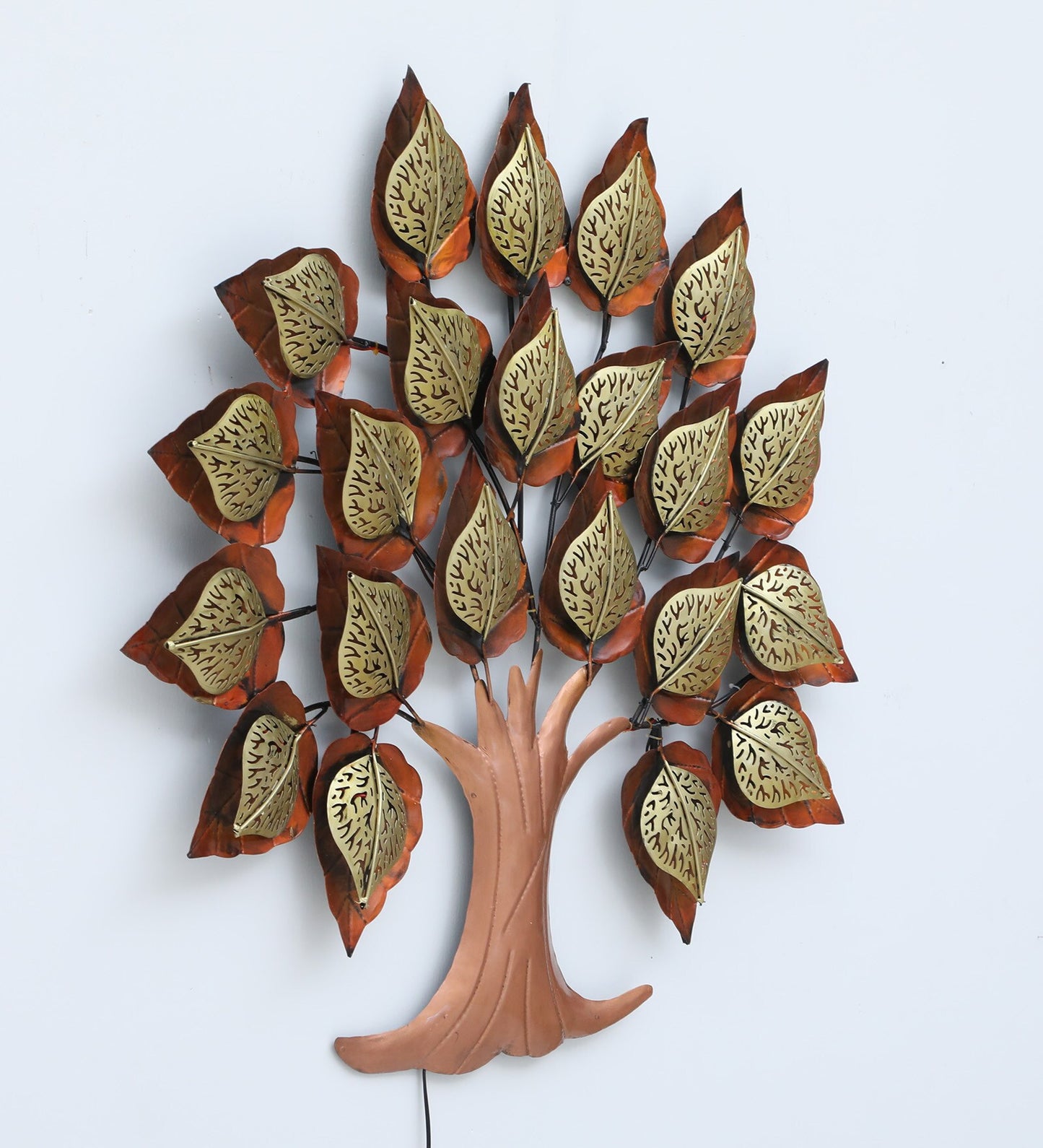 Mosaki LED Tree Metal Wall Art | Illuminated Wall Hanging for Home Decor