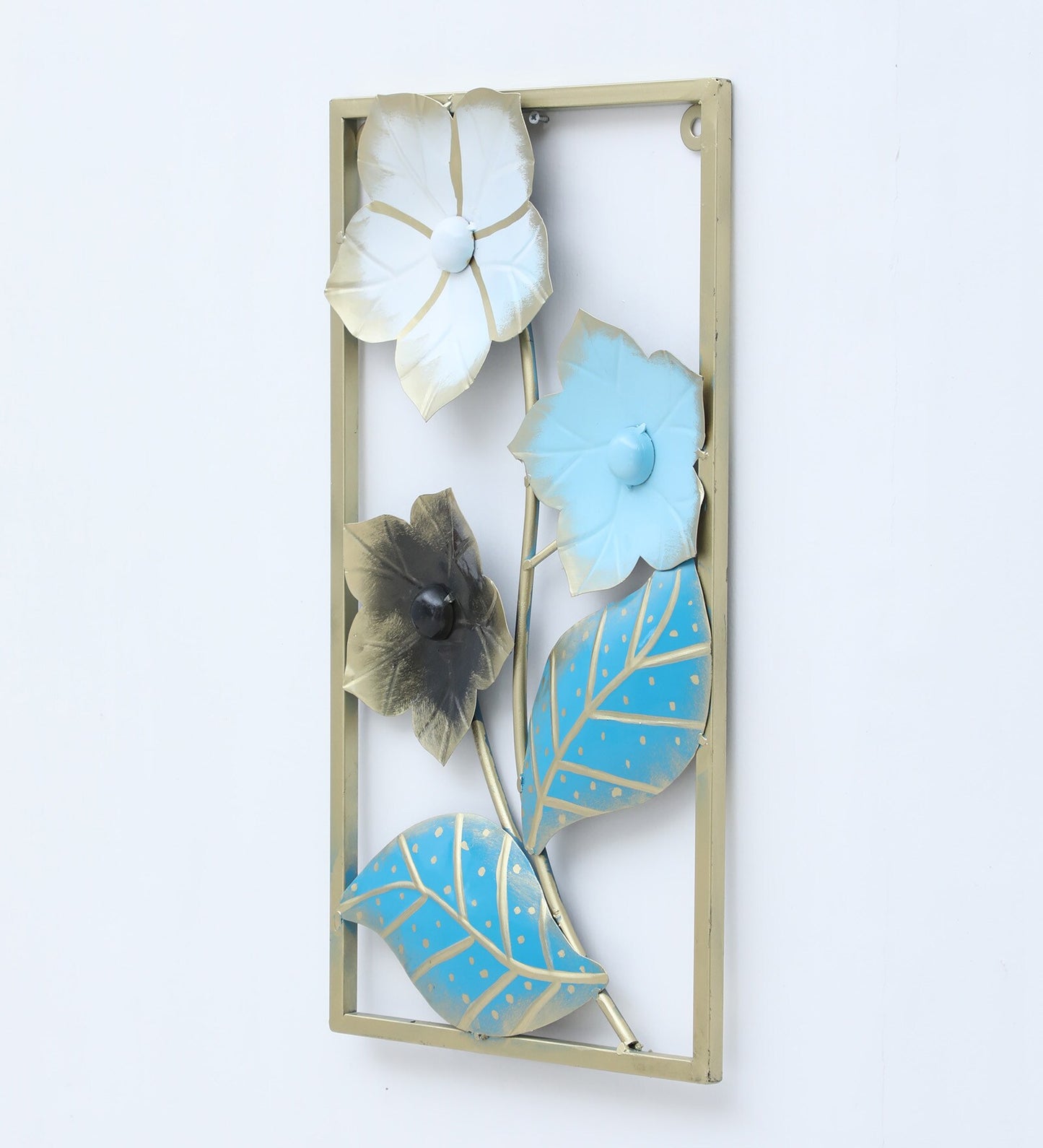 Moskai Elegant Metal Floral Wall Hanging for Home