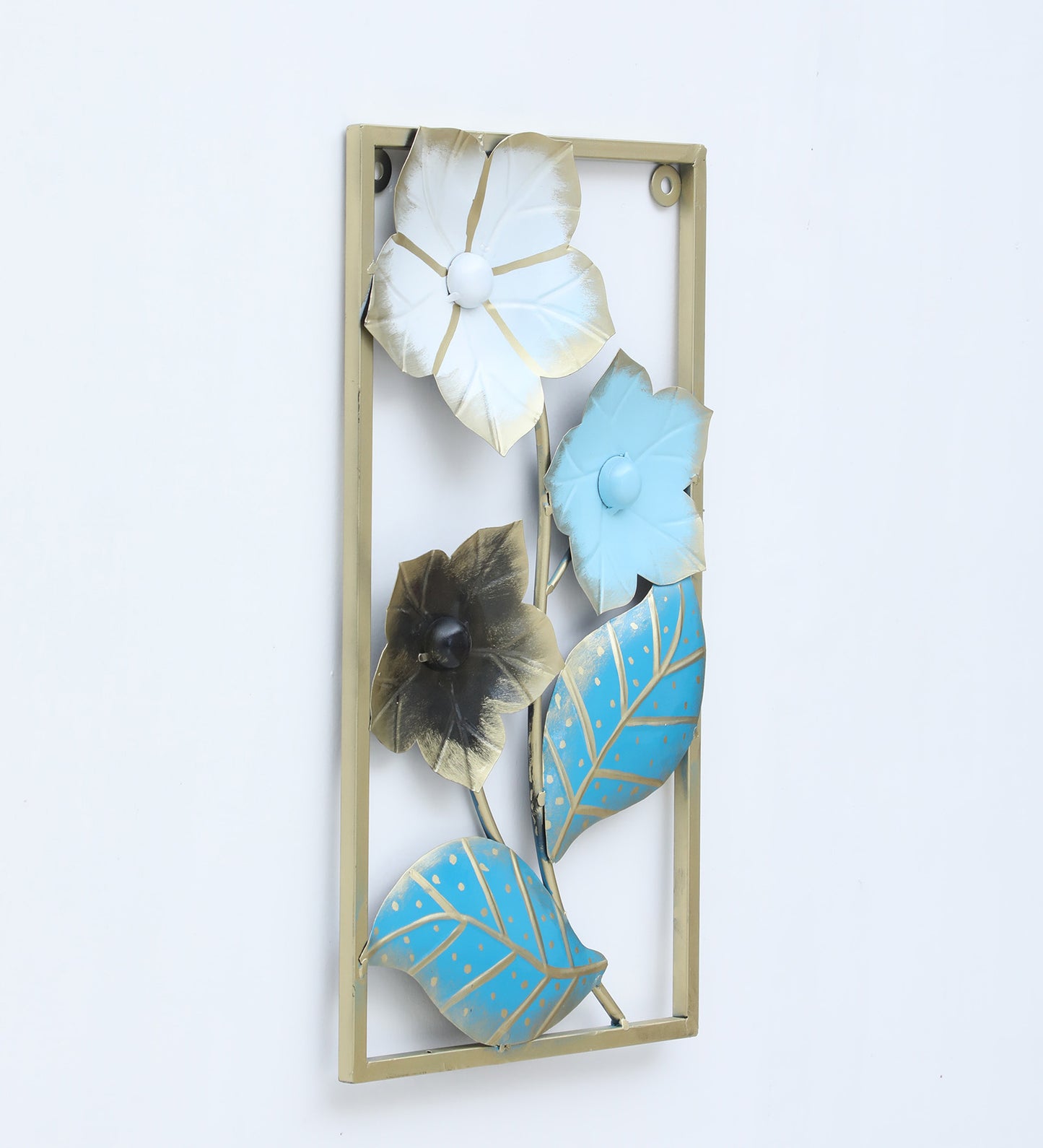 Moskai Elegant Metal Floral Wall Hanging for Home