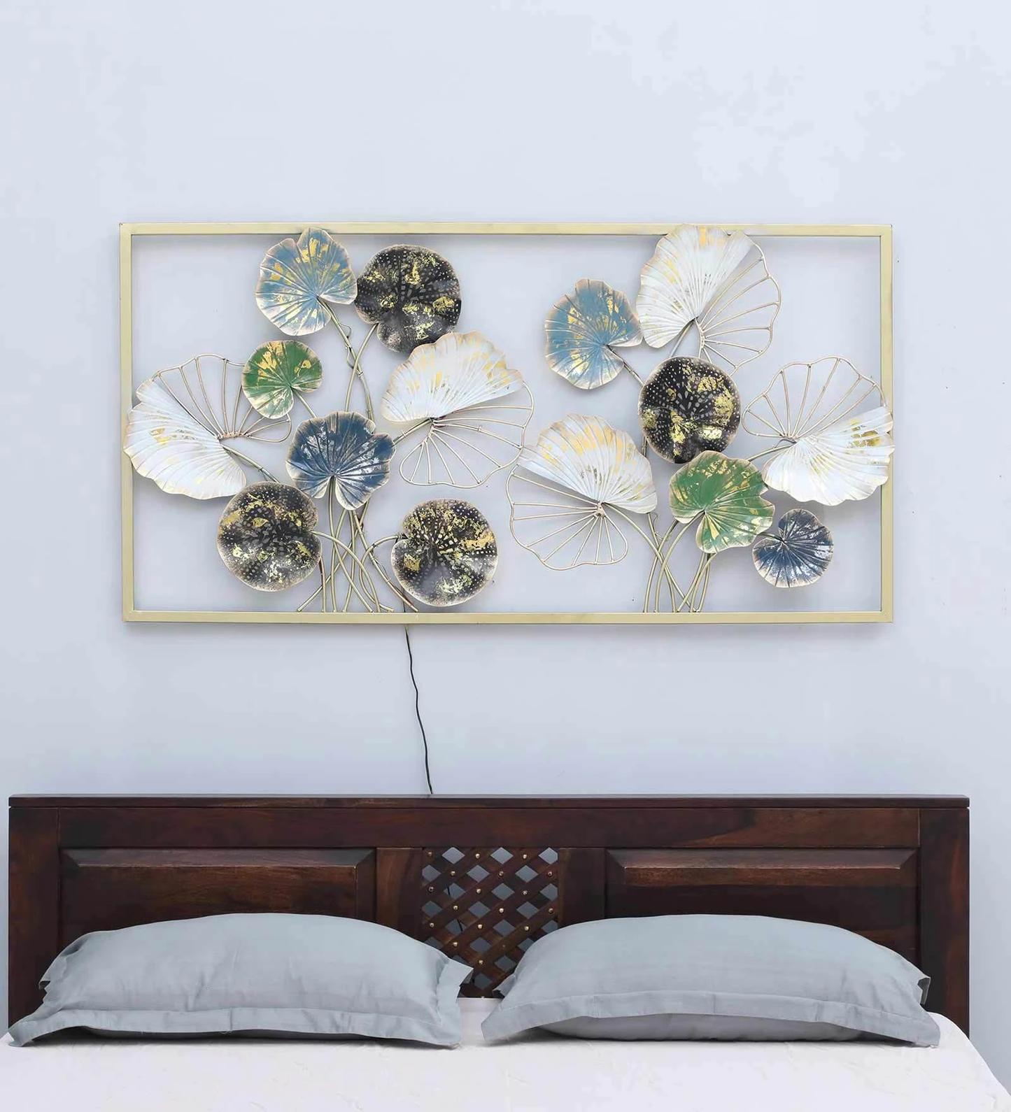 Moskai Flower Wall Décor | Elegant Floral Metal Wall Art