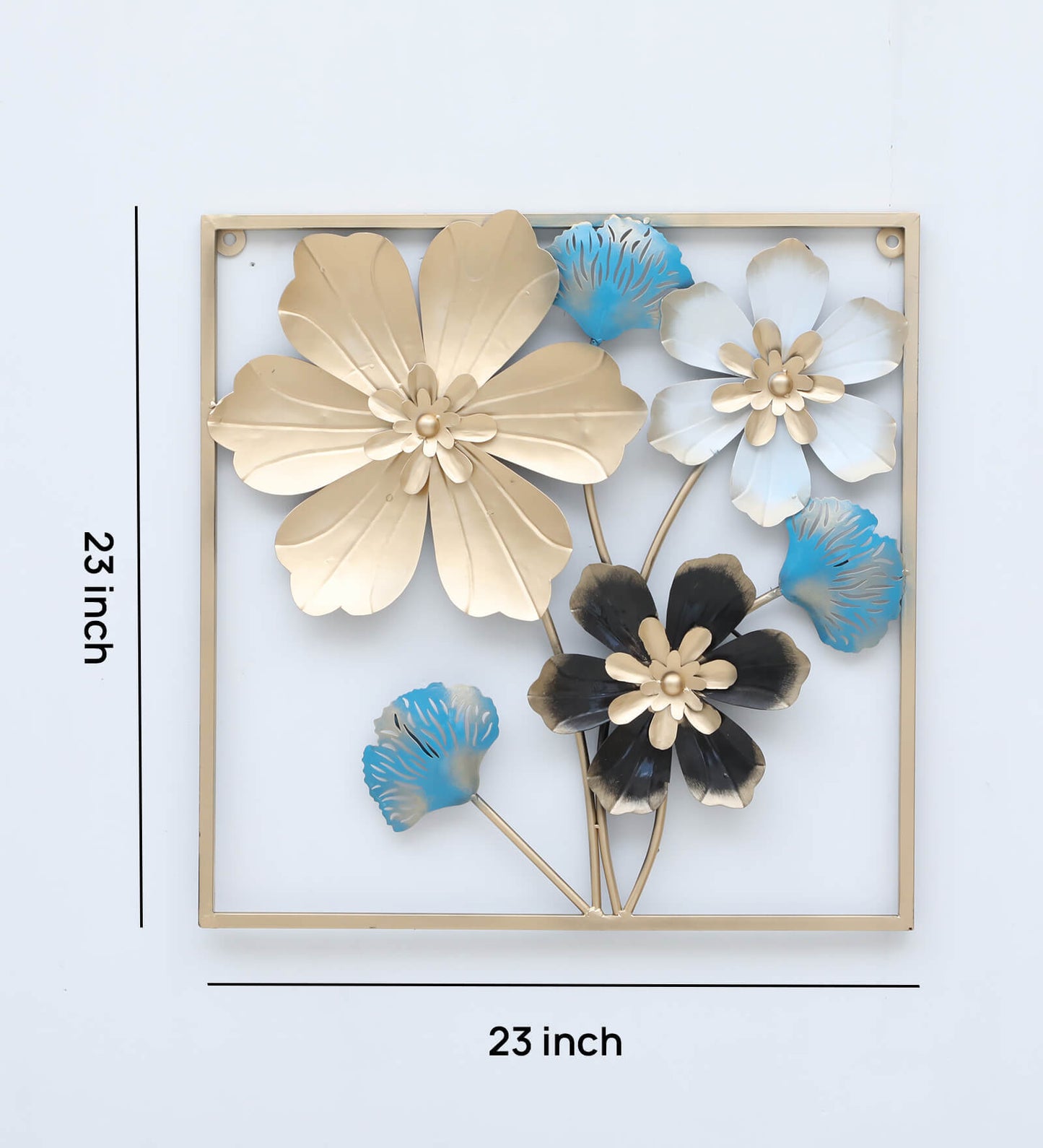 Moskai Flower Wall Decor - Handcrafted Metal Floral Wall Hanging