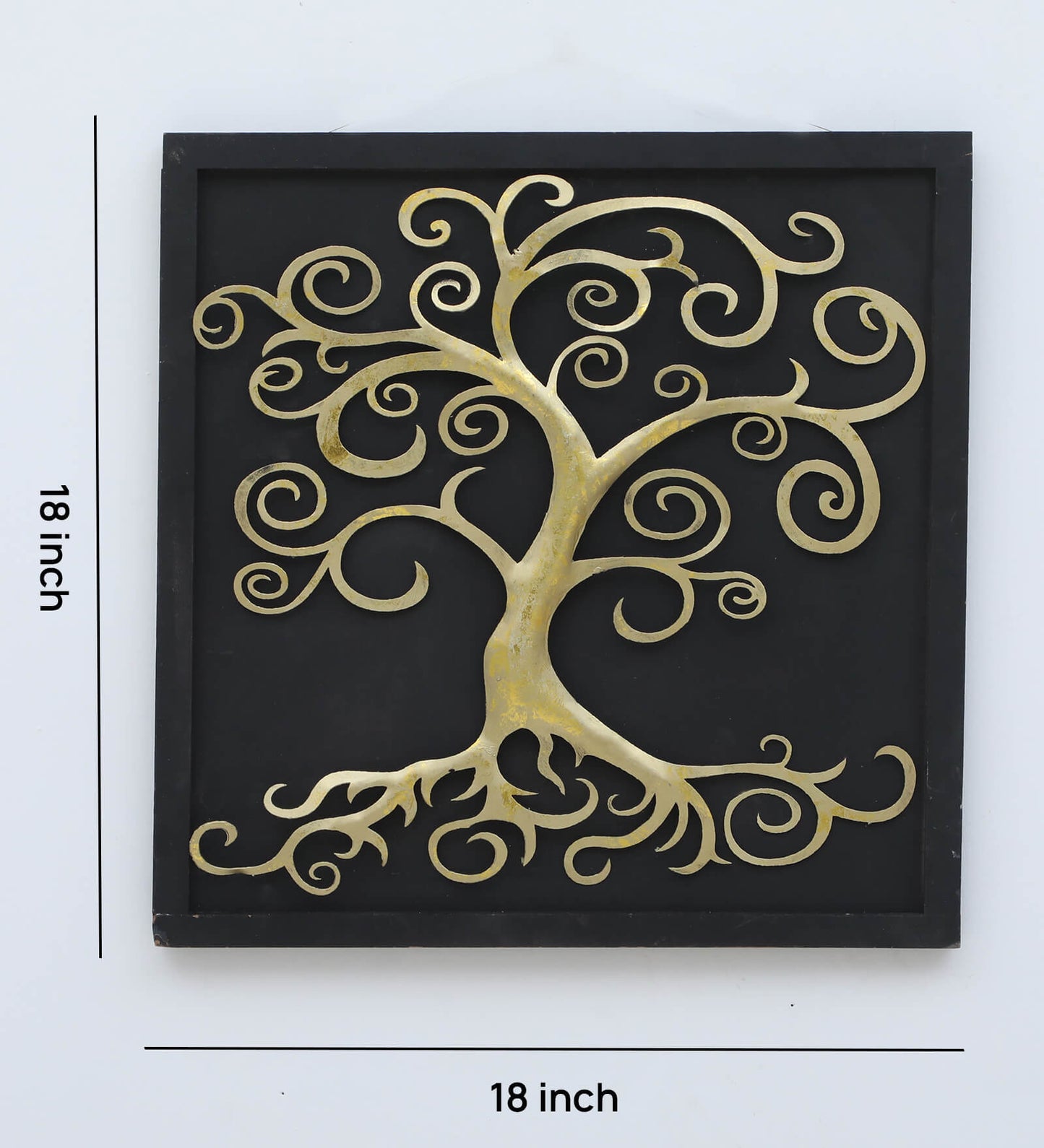 Mosaki Wooden Tree Wall Decor | Handcrafted Tree Shaped Wall Art