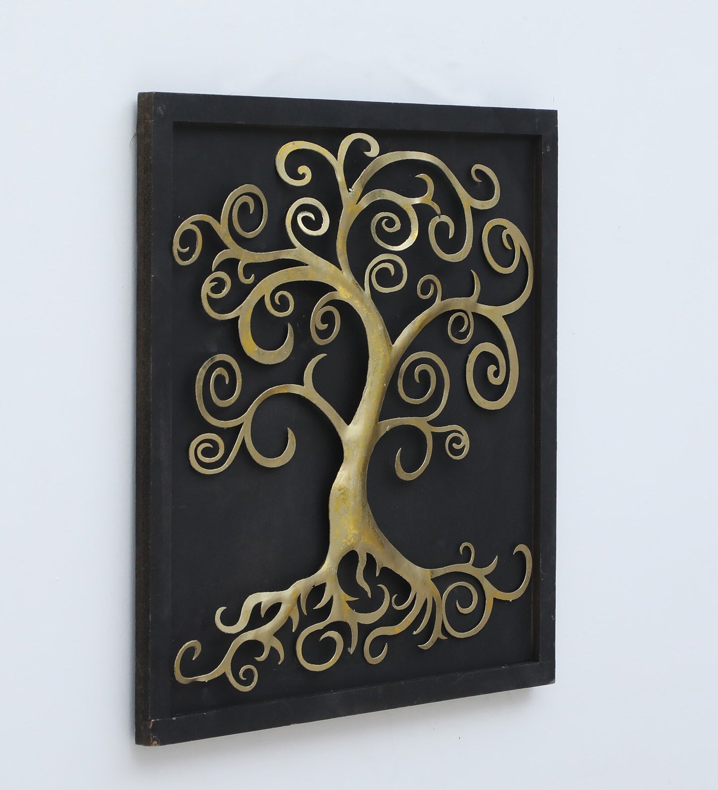 Mosaki Wooden Tree Wall Decor | Handcrafted Tree Shaped Wall Art