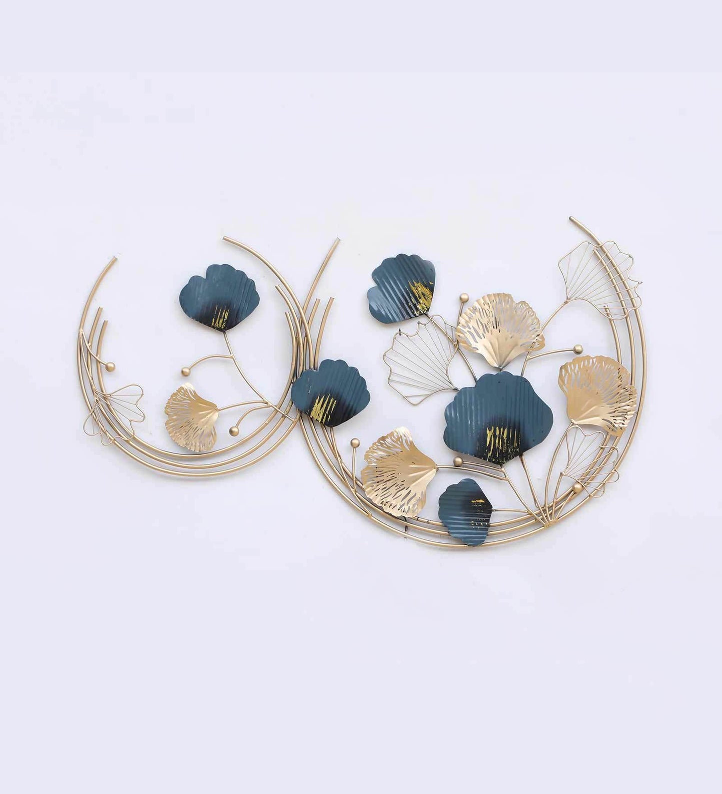 Mosaki Double Ring Zara Metal Wall Hanging with LED