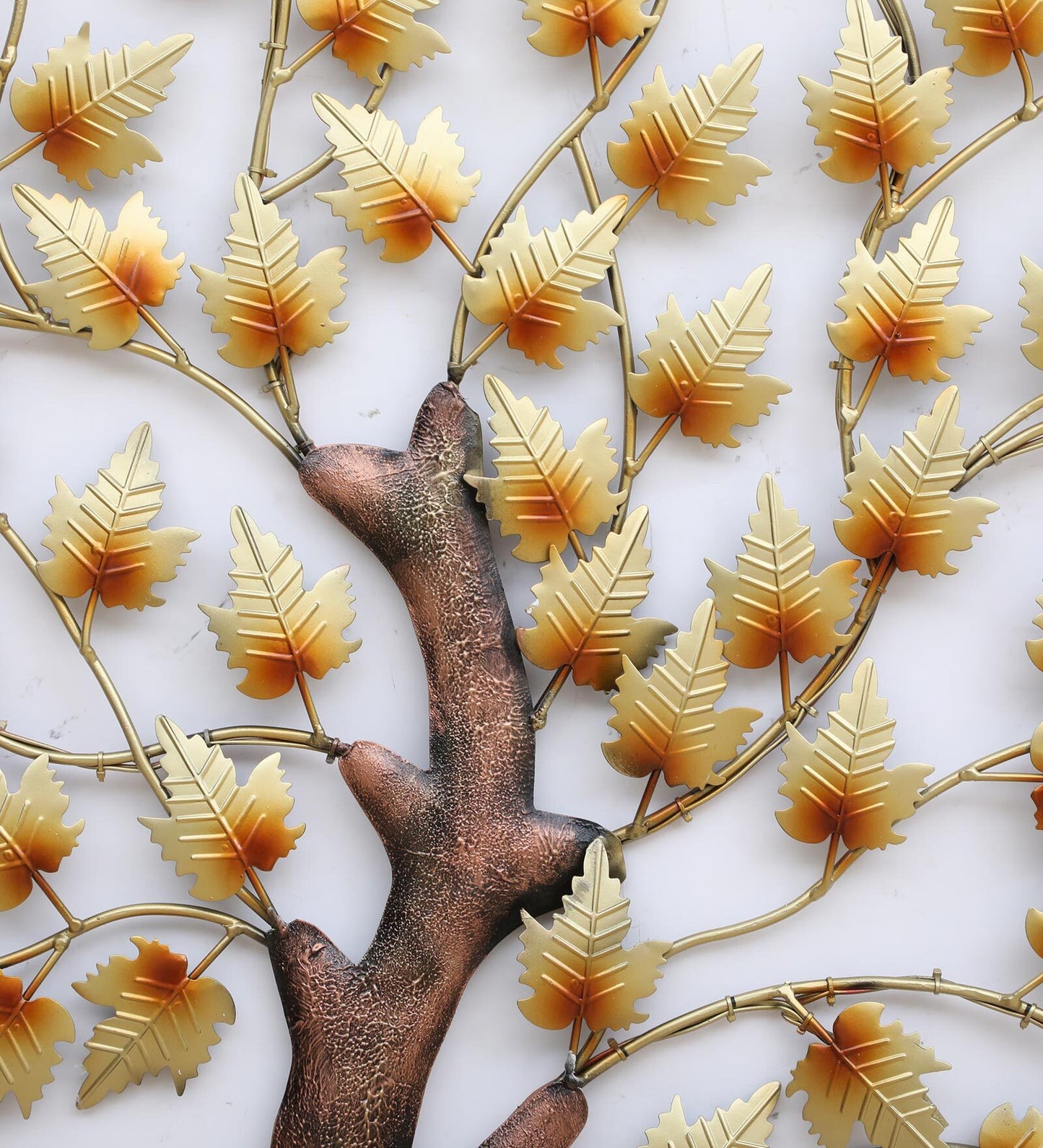 Mosaki Metal Tree Wall Hanging with LED Lights