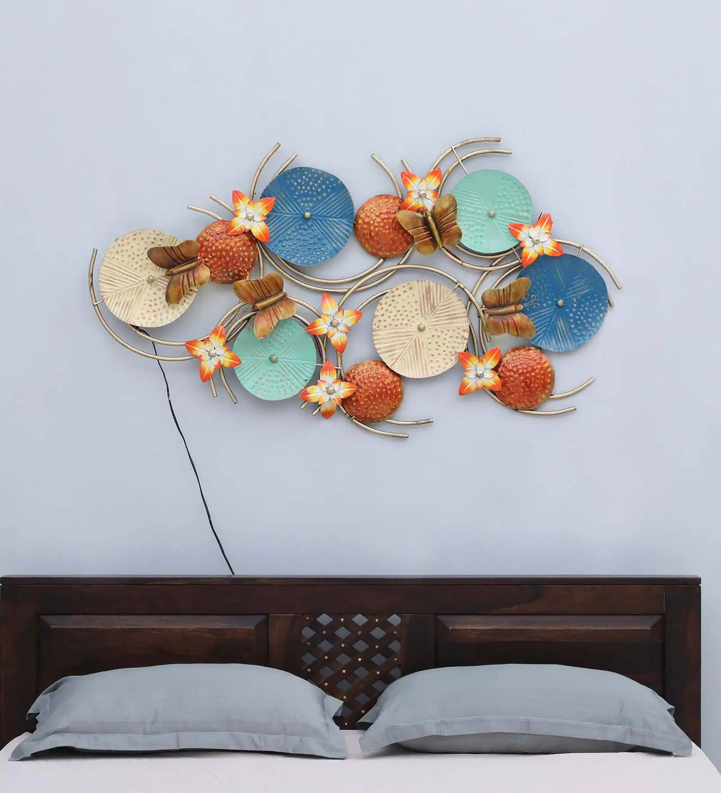 Moskai Metal Master Zara LED Wall Art – Handcrafted Rajasthani Iron Decor