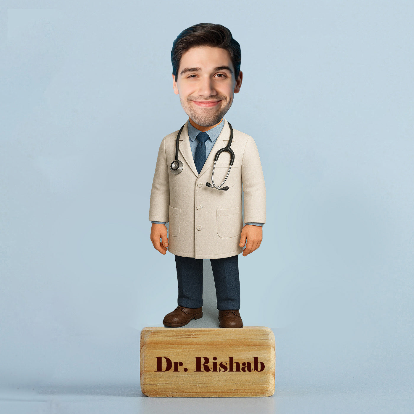 Personalised Doctor Caricature Gift | Custom Name Acrylic Art