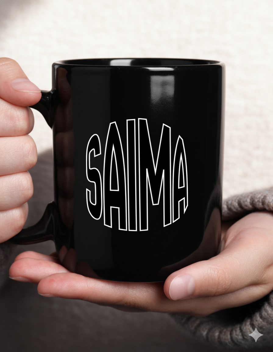 Moskai Wake-Up & Slay Personalised Coffee Mug | Black 11oz