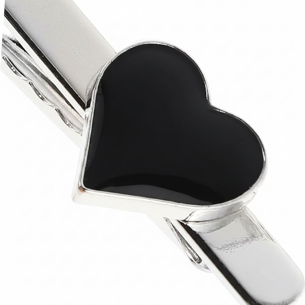 heart tie clip enamel design for men
tie clips for men romantic heart accessory
luxury tie clip heart motif for him
tie pin with enamel heart from Valentine collection
cufflinks and tie set styled heart tie bar clip
customised tie pin alternative heart design
