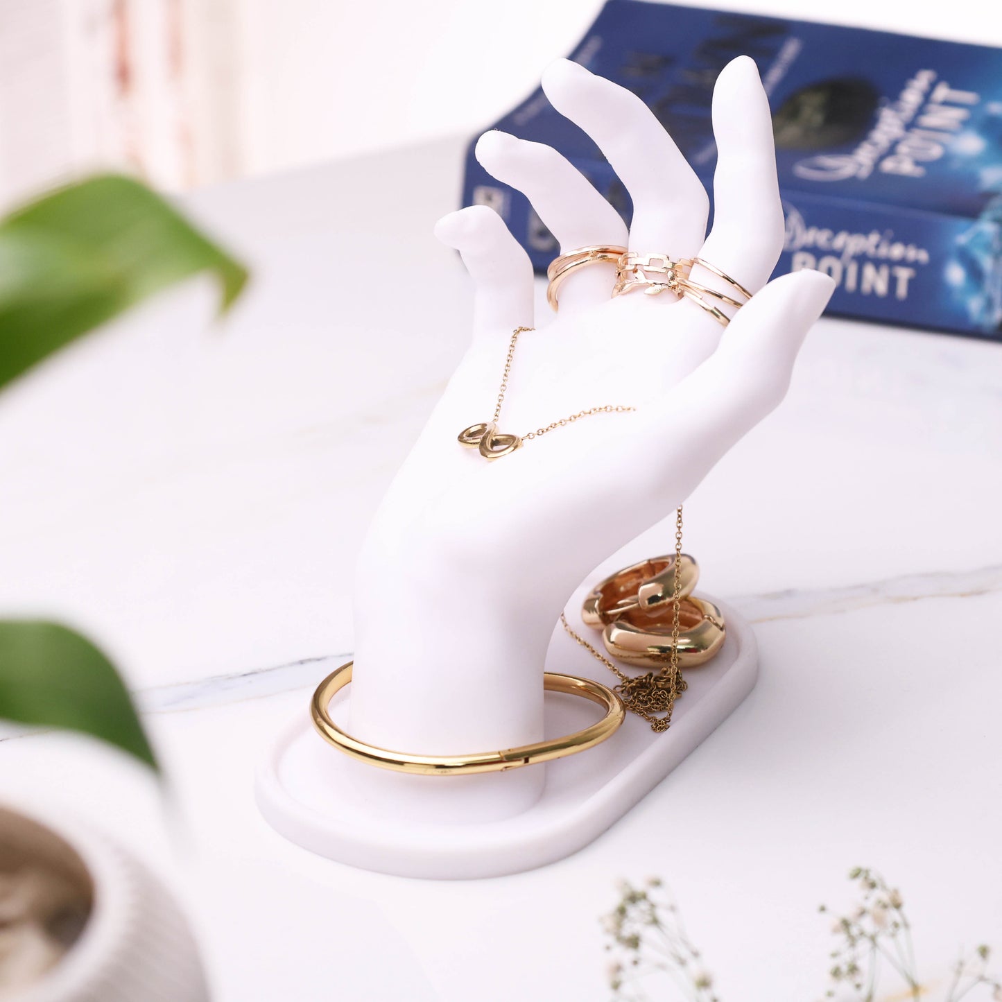 Moskai 3D Human Hand Jewelry Tray & Multi-Utility Organizer