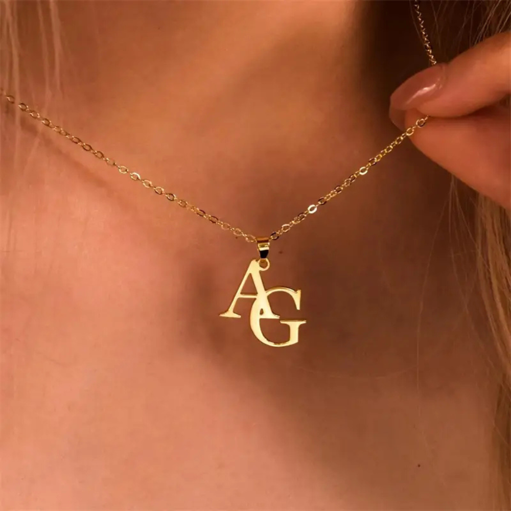 personalized initials pendant for her