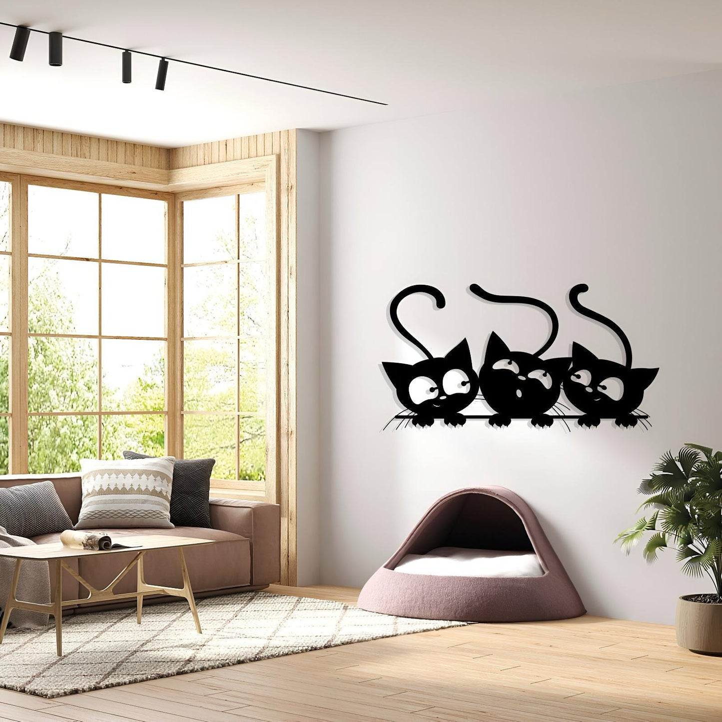 Cat Lovers Metal Laser Cut Wall Art - Perfect Gift For Cat Lovers
