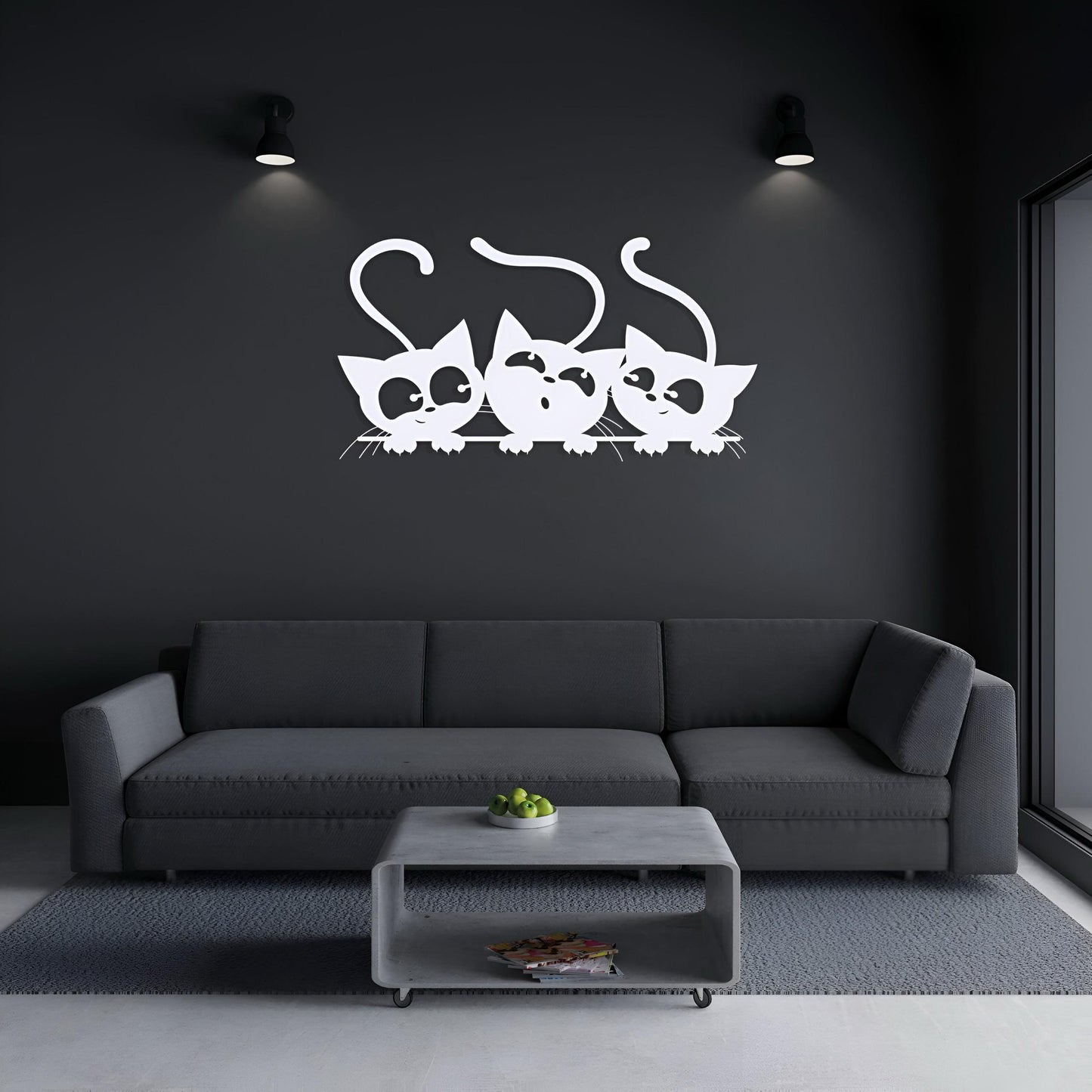 Cat Lovers Metal Laser Cut Wall Art - Perfect Gift For Cat Lovers