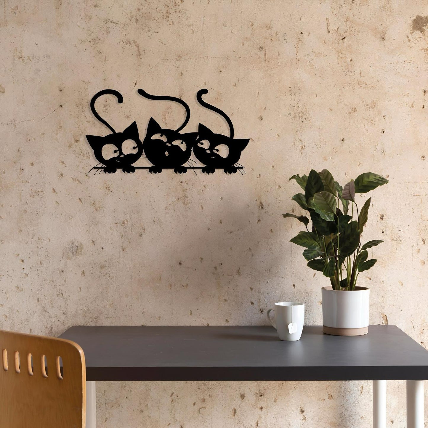 Cat Lovers Metal Laser Cut Wall Art - Perfect Gift For Cat Lovers